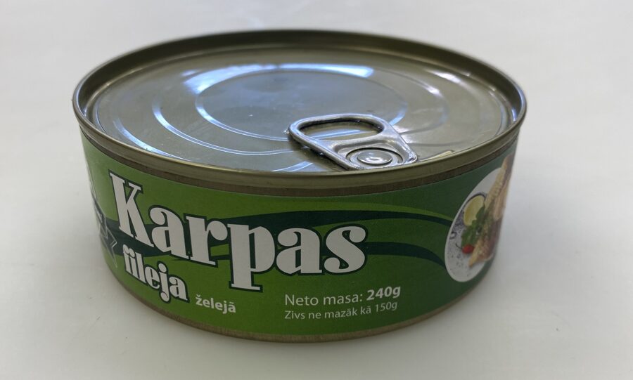 Karpas fileja želejā 240g